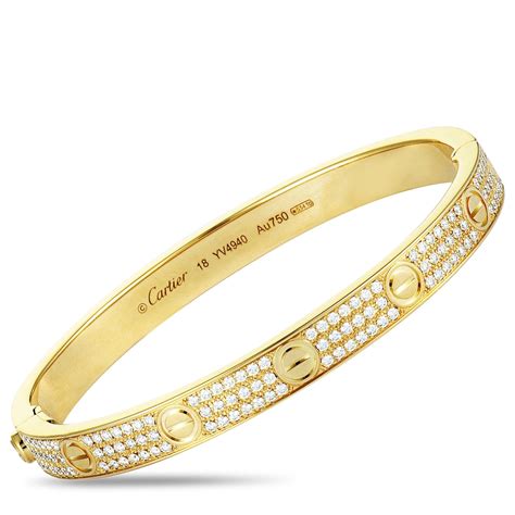 18k gold cartier love bracelet|cartier 18k gold bracelet price.